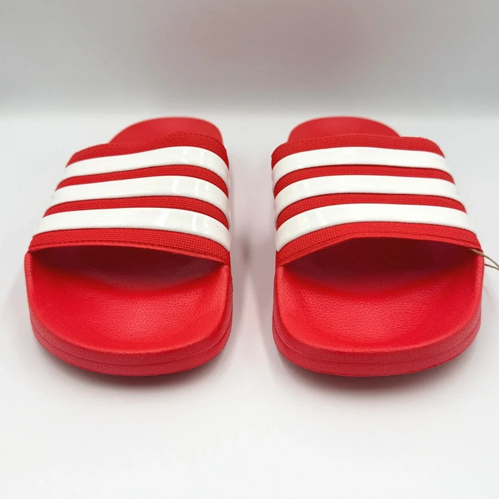 adidas Adilette Shower Slides Mens 8 Womens 9 Red GZ5923 Cloudfoam Sandals *NEW*